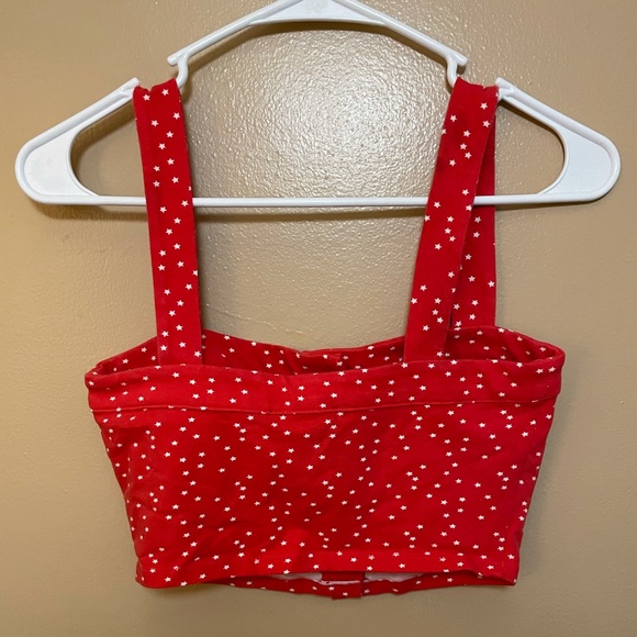 F21 Red tank w/stars - Picture 2 of 4